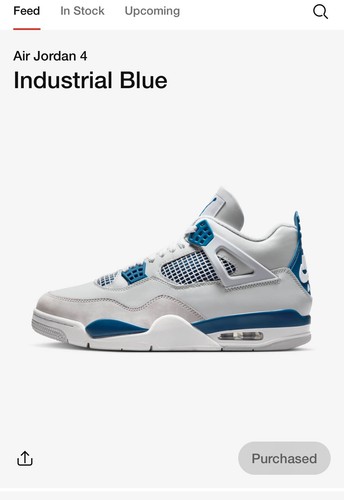 シューズ(男性用) AIR JORDAN4 military blue 27.5 Jordan 4 Retro 'Military Blue' 2024 - Air Jordan - FV5029