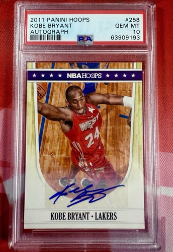 その他 Kobe Bryant Limited Edition PSA 10 Kobe Bryant Signed Basketball Card - PSA GEM MT 10 | RR Auction