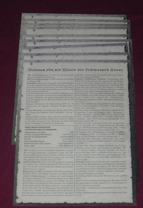 Dsa - Spielhilfe - Glossar FÃ¼R Die Magie Des Schwarzen Auges
