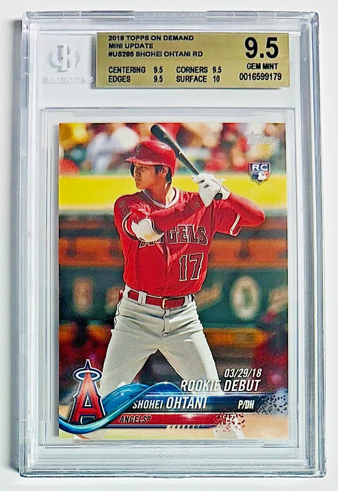 2018 Topps On Demand Shohei Ohtani Mini Update #US285 Rookie 2018 Topps On Demand Shohei Ohtani Mini Update #US285 Rookie