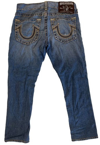 TRUE RELIGION BOBBY BIG T 太ステッチ　33x33 True Religion Bobby Big T Rainbow Cowgirl Vintage Jeans New