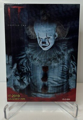WARNER BROS 2019 WB IT CHAPTER TWO AMUSEMENT PARK GOLD RED FOIL INSERT PENNYWISE