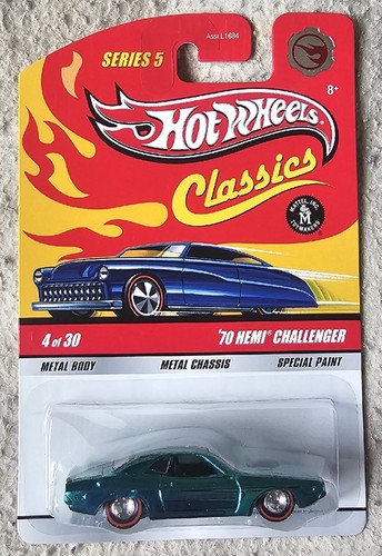 ホットウィール クラシックス '70 ヘミ チャレンジャー チェイス Hot Wheels Classics Series 5 '70 Hemi Challenger Green Chase