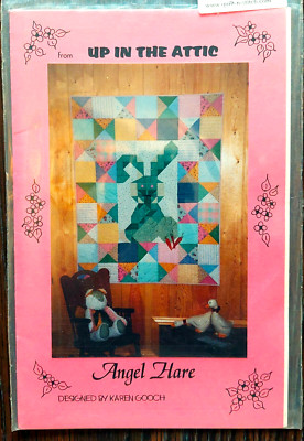 Angel Hare, 1999 quilt pattern, from Up in the Attic, designed by Karen Gooch