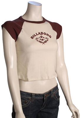 Женская футболка-реглан Billabong Blessed - С шоколадной крошкой - Новинка