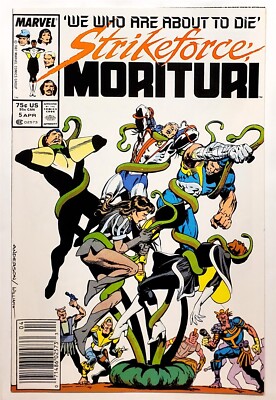 Strikeforce: Morituri #5 Newsstand (April 1987, Marvel) 7.5 VF- 