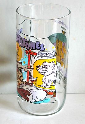 1991 HARDEE'S FLINTSTONES GLASS 1ST 30 YEARS DRIVE IN FREE SH