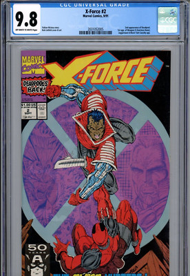 X-Force #2 (1991) Marvel CGC 9.8 OW/White 2nd Appearance of Deadpool!