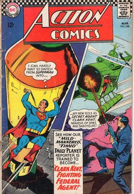 Action Comics #348 Comic Book 1967 - Curt Swan DC Superman