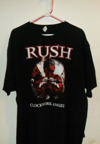 RUSH Rare T-Shirt Tour Band Size XXL Geddy Lee 2112 Clockwork Angels