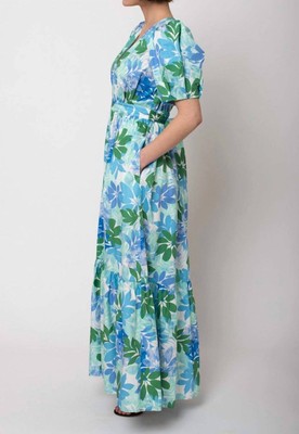 Pre-owned Xirena Larkyn Dress In Blue Sails - Size S