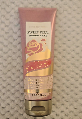 Bath & Body Works BBW NEW Sweet Petal Pound Cake FULL SIZE Body Cream Lotion