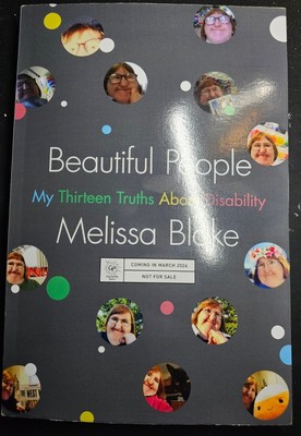 NEW Beautiful People by Melissa Blake ARC Paperback Uncorrected Proof Disability