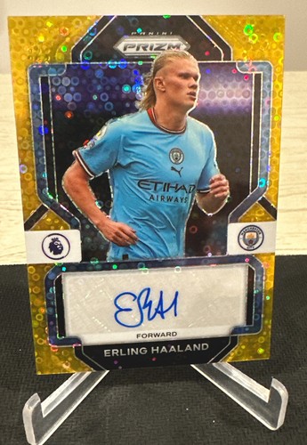 PANINI PRIZM ERLING HAALAND auto 直筆サイン 2022-23 Panini Prizm Premier League Signatures Gold Erling