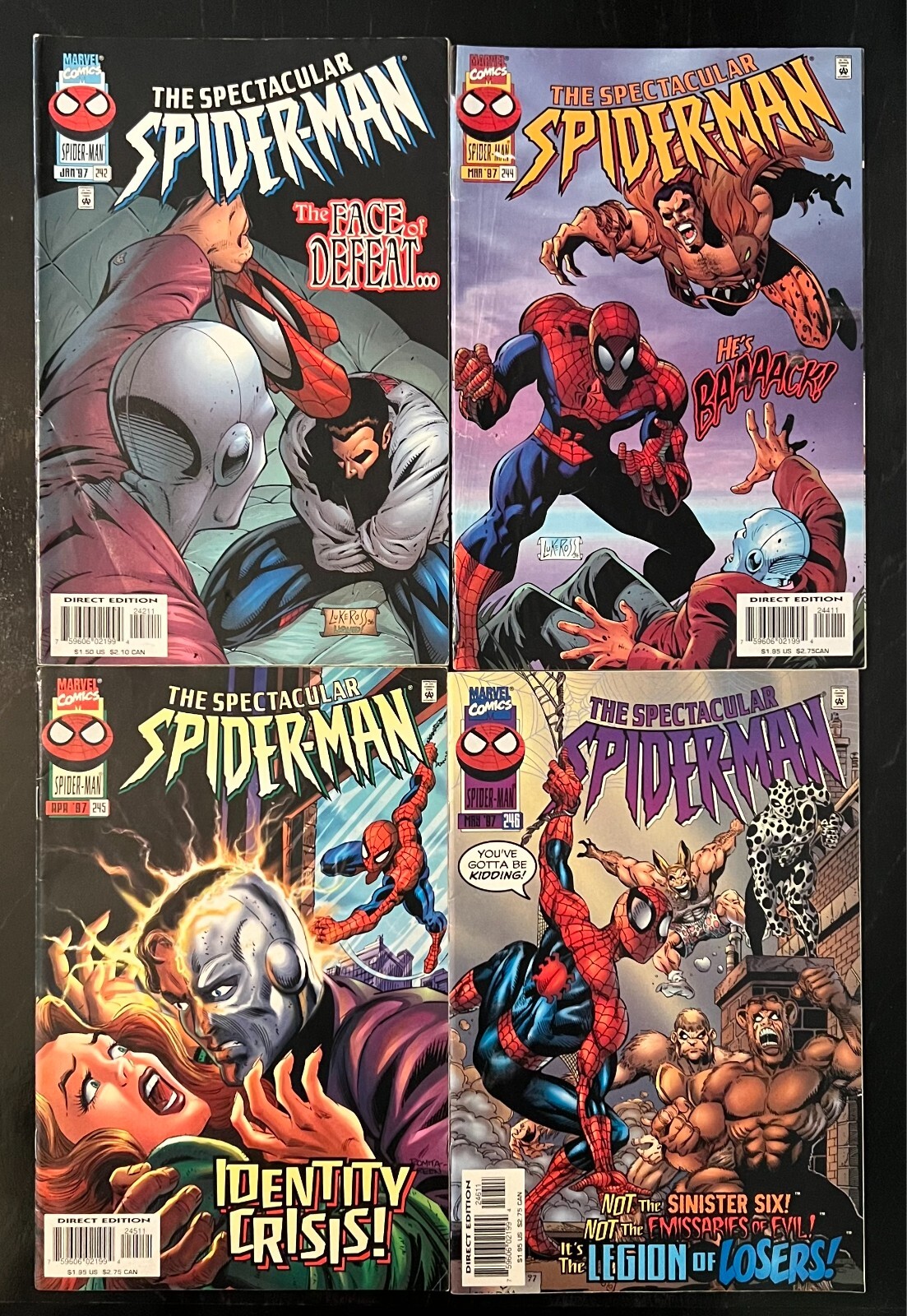The Spectacular Spider-Man #242, 244, 245, 246, 254 1997