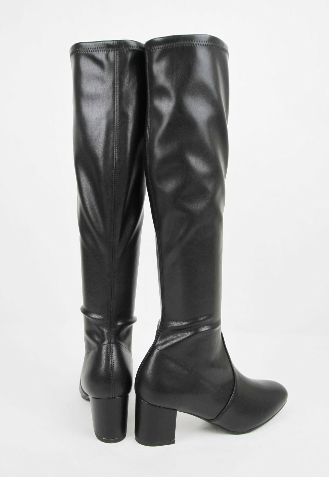 Pre-owned Stuart Weitzman $795  Frannie 60 Black Spp-s-nappa Leather Knee-high Boot