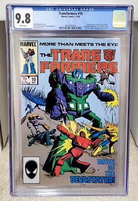 Transformers #10 (1985) CGC 9.8 - 1st App. Constructicons Devastator Marvel Key