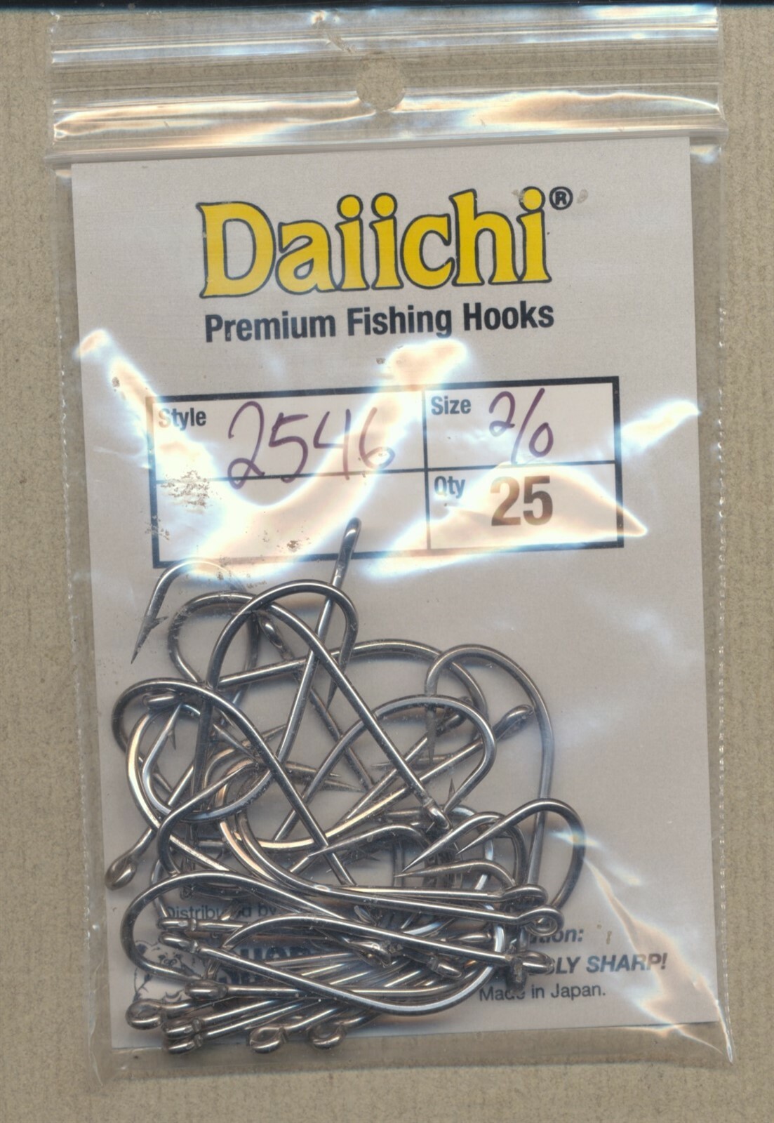 DAIWA - としになります Daiichi 2546 - stainless saltwater - size 2/0 - quantity 25