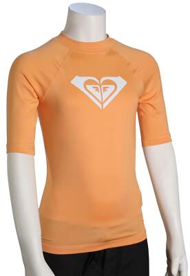 

Рашгард Roxy Girls Whole Hearted SS — Salmon Buff — новинка, Оранжевый