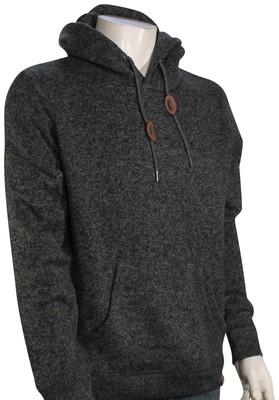 

Пуловер с капюшоном Quiksilver Keller — классический темно-серый вереск — новинка, Grey
