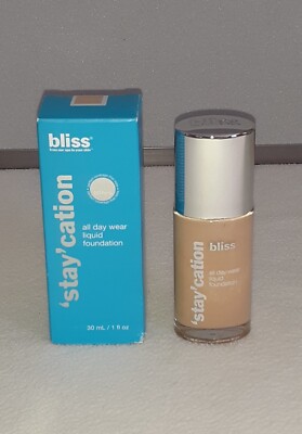 bliss 'stay'cation all day wear liquid foundation ivory 1 fl oz staycation