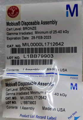 Millipore MIL0000L1712642 Mobius Disposable Assembly (Lot of 2)