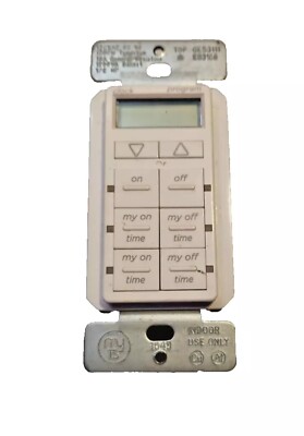 myTouchSmart In-Wall Digital Timer 26893 4 Programmable On/Off Buttons Simpleset