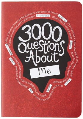 Piccadilly 3000 Questions About Me Journal Self-Reflection & Growth Book New