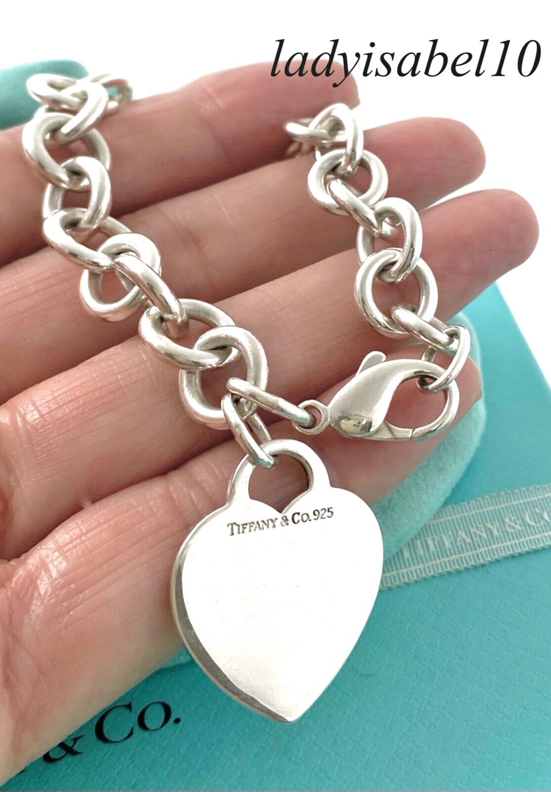 Tiffany & Co Heart Tag Charm Bracelet 7.5 Tiffany & Co Heart Tag Charm Bracelet 7.5
