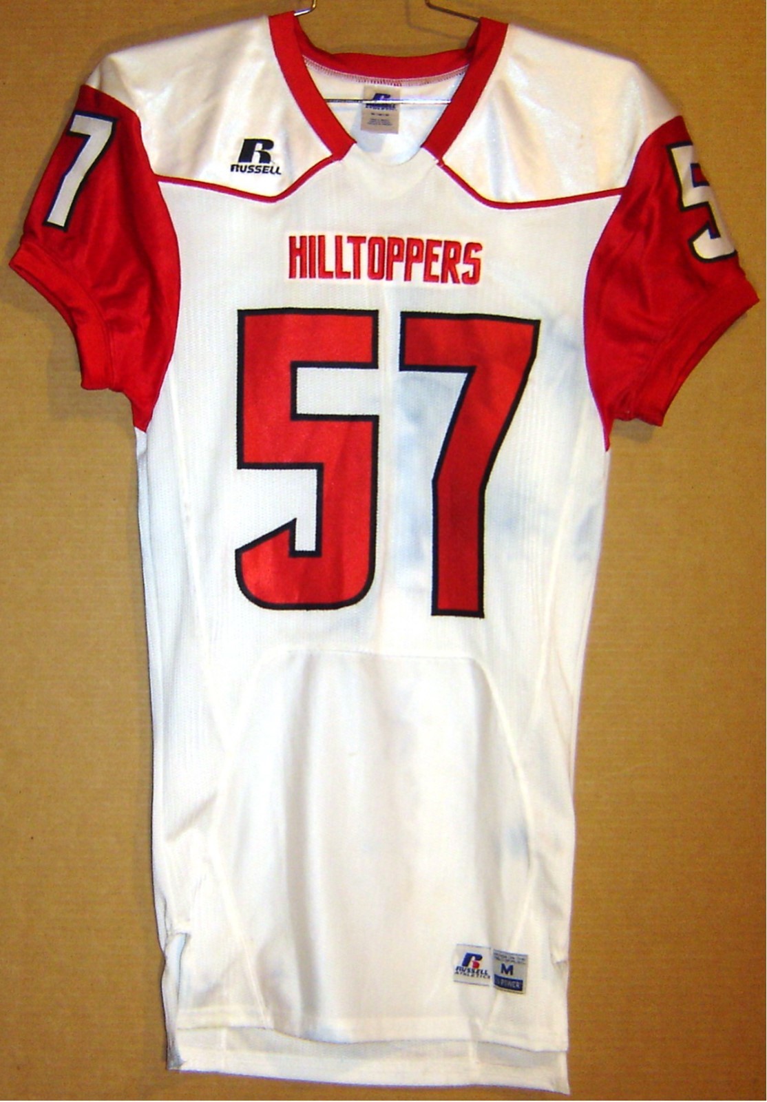 WESTERN KENTUCKY HILLTOPPERS White #57 COLLEGE FOOTBALL Size Medium JERSEY WESTERN KENTUCKY HILLTOPPERS White #57 COLLEGE FOOTBALL Size Medium JERSEY
