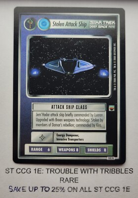 Star Trek CCG: STOLEN ATTACK SHIP | Rare | SAVE UP TO 25% | 1E Tribbles