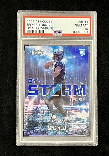 2023 Panini Absolute Bryce Young PSA 10 GEM MT By Storm Blue