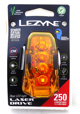 Lezyne LED Laser Drive Rear Light Lane Marking eBay