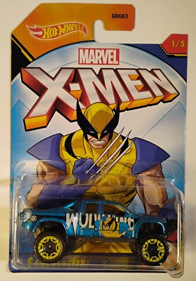 Hot Wheels X-Men Wolverine Sandblaster Blue New in Bad Pack Marvel Universe