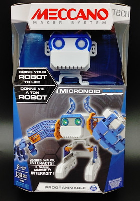Meccano Tech Programmable ROBOT MICRONOID BASHER Building Set 139 Piece #16404