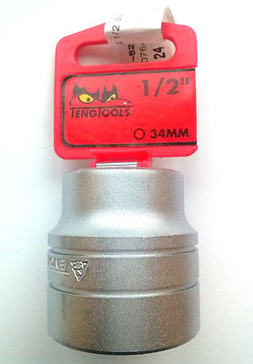 Teng Tools M1205346-C Socket 34mm 6PNT With 1/2'' drive 74315201