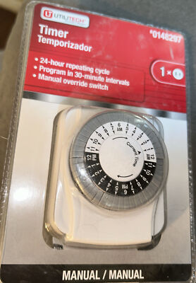 Utilitech 15-Amp 1-Outlet Mechanical Plug-in Countdown Function Lighting Timer