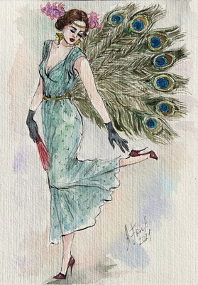 Tusche Aquarell 