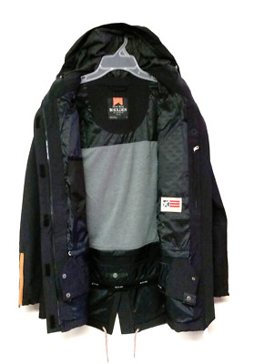 Pre-owned Holden Snow Women's Fishtail Parka Snowjacket - Black - Size Small -
