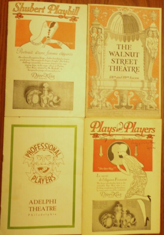 A lot of four 1920s Philadelphia Theatre Playbills