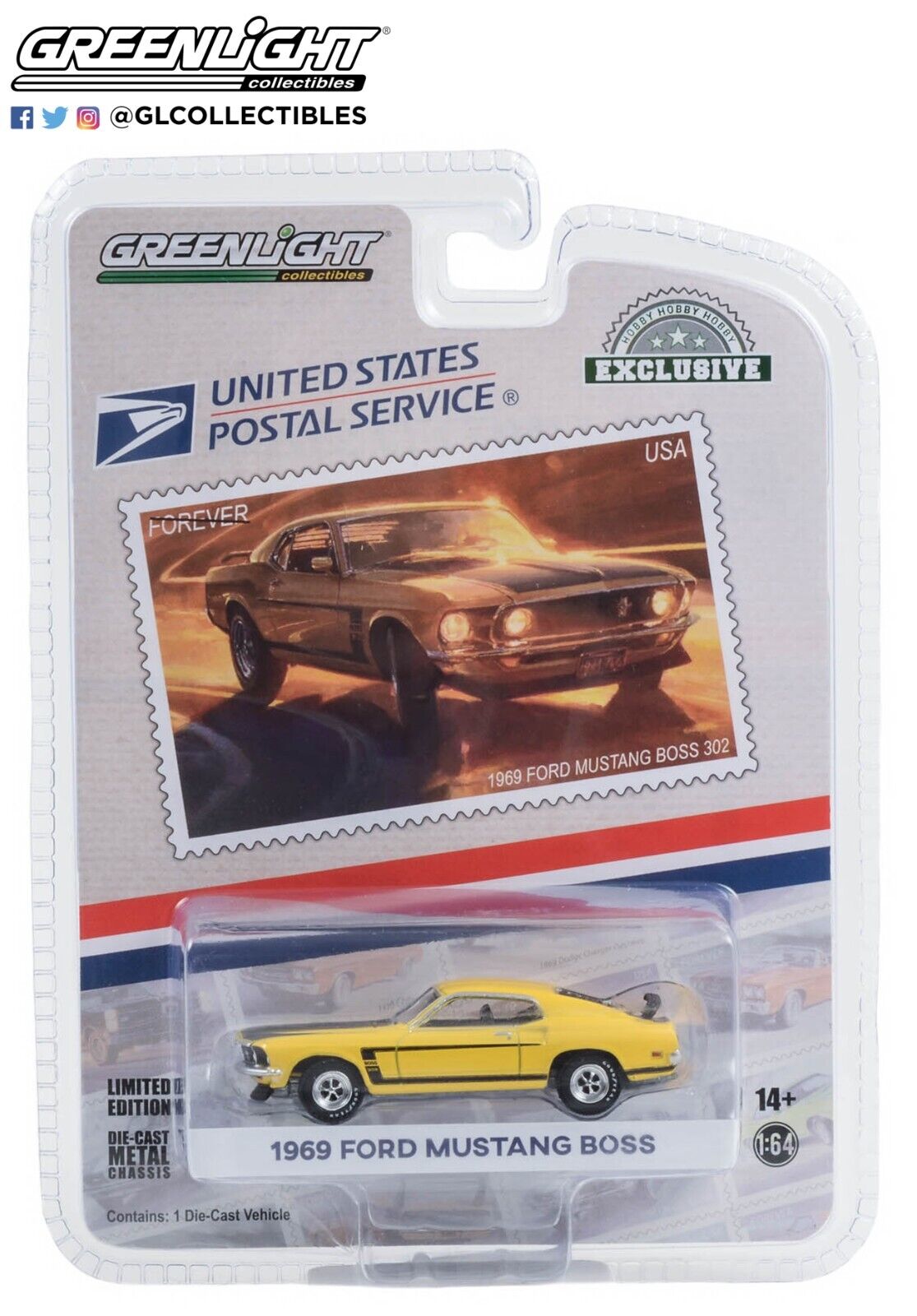 Greenlight 30373 USPS Stamp Collection 1969 Ford Mustang Greenlight 30373 USPS Stamp Collection 1969 Ford Mustang