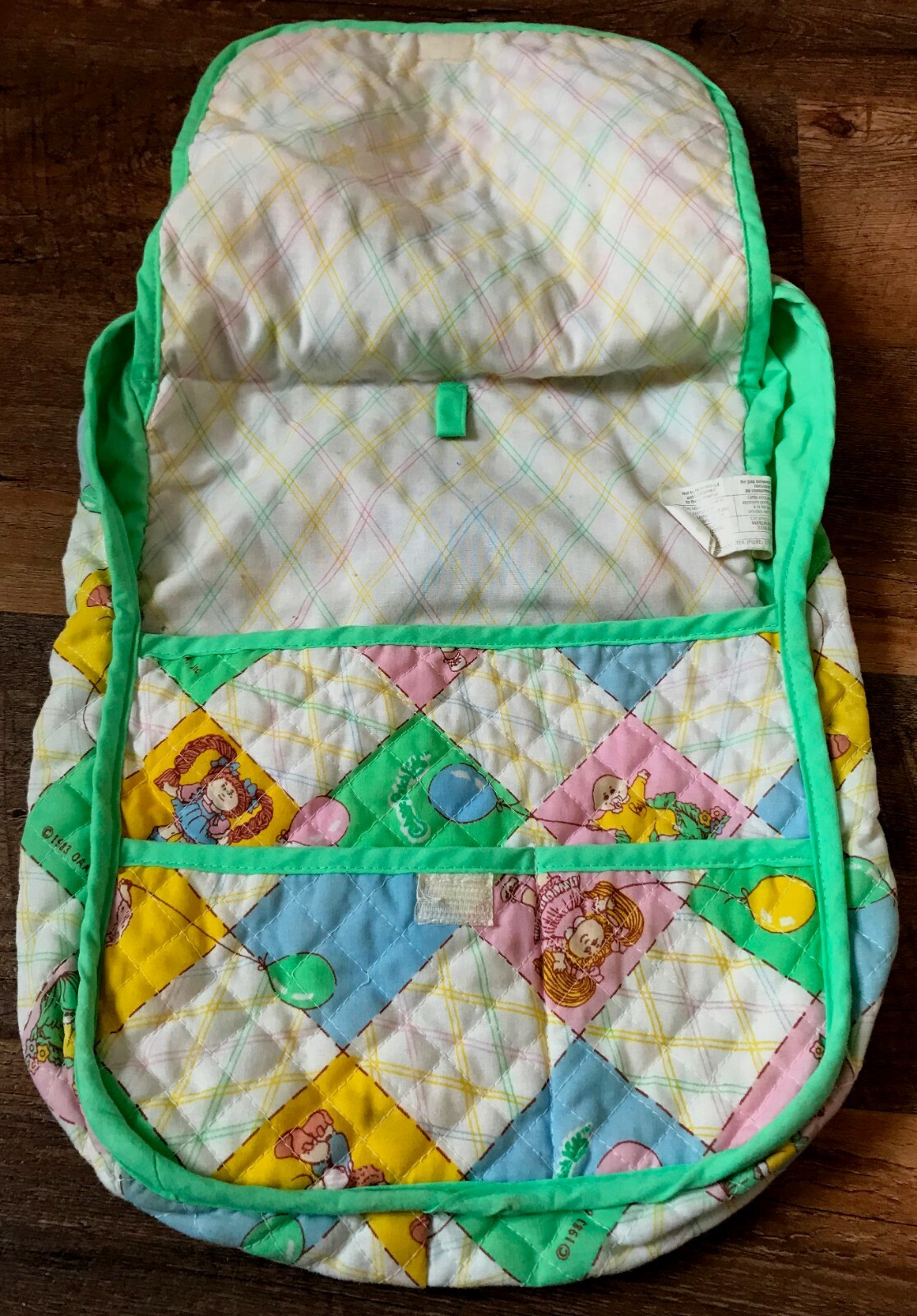 Vintage 1983 Cabbage Patch Kids CPK Doll Toy Diaper Bag