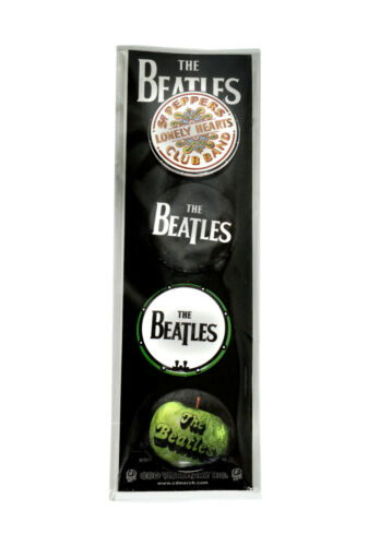 The Beatles Official Pin Buttons Collection 4 Pins, 2011 Apple Corps Product NEW