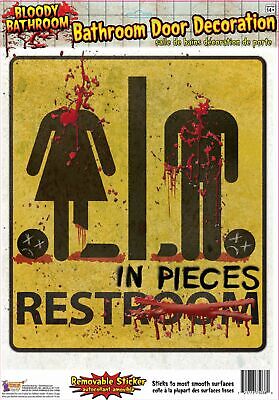 Bloody Unrestroom Door Sign Halloween Items Unisex Bloody Unrestroom Door Sign Halloween Items Unisex