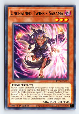Yu-Gi-Oh! Unchained Twins - Sarama | ETCO-EN029 | 1st Edition | NM/M | Common