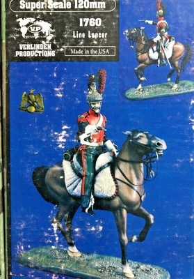 1/16 120MM RESIN FIGURE VERLINDEN 1760 NAPOLEONIC LINE LANCER. NEW.