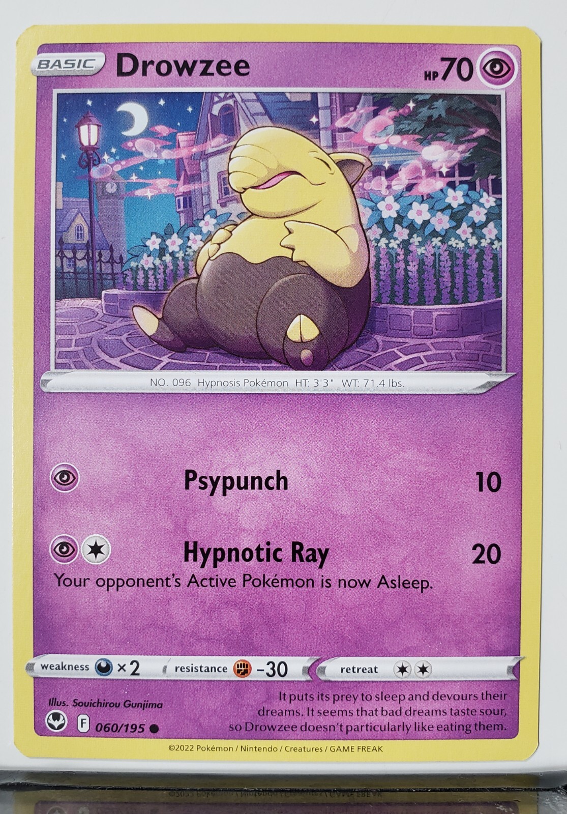 Drowzee 060/195 - NM / M - Silver Tempest Pokemon Card - $2 Drowzee 060/195 - NM / M - Silver Tempest Pokemon Card - $2