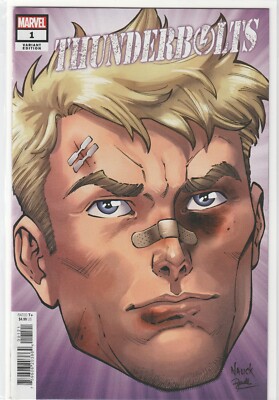 THUNDERBOLTS #1 (2022) TODD NAUCK 'HEADSHOT' VARIANT COVER ~ UNREAD NM