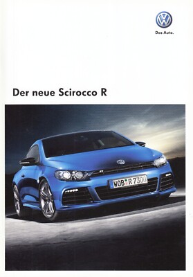 VW VOLKSWAGEN SCIROCCO R Prospekt Brochure plus Preisliste Technik 2010 13