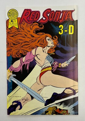 Red Sonja 3-D Comic Blackthorne 3-D w/3D glasses! Robert E Howard